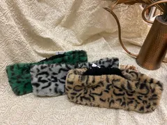 レオパードファーヘアバンド