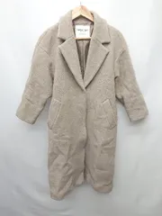 ■ UNITED ARROWS ユナイテッドアローズ グリーン 無地 シンプル 長袖 チェスターコート サイズXS ベージュ系 レディース P  【1402270001036】のサムネイル