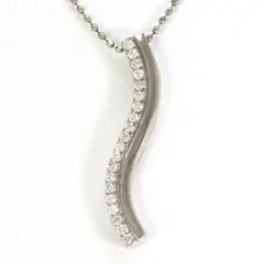 K10WG　ネックレス　necklace　ダイヤ　0.13　総重量約1.5g　約40cm
