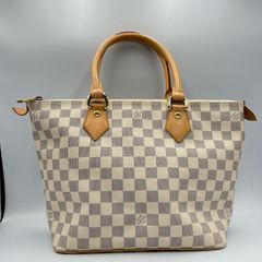 ルイヴィトン LOUIS VUITTON ハンドバッグ サレヤPM ダミエアズールキャンバス ホワイト系 レディース