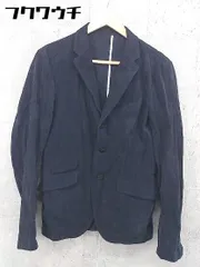 ◇ ADAM ET ROPE アダムエロペ コーデュロイ シングル 3B 長袖 テーラード ジャケット サイズ38 ネイビー メンズ 【中古】 【1002802335167】