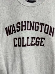 肉厚 リバースウィーブ 2段プリント グレー L チャンピオン スウェット