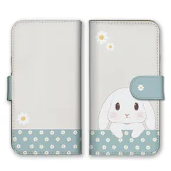 AQUOS R9 SH-51E ケース 手帳型 アクオス R9 スマホケース 携帯ケース うさぎ 兎 ウサギ 花柄 お花 くすみカラー かわいい 大人女子 キッズ カラー06