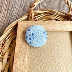 刺繍【ヘアゴム】【ポニーフック】【ブローチ】選べるパーツ　no.78