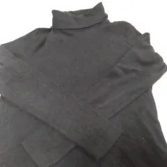 a12 【UNIQLO】 ユニクロ ヒートテック (M) フリースタートルネック　レディース　黒 ブラック