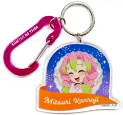 【中古】キーホルダー 甘露寺蜜璃 「鬼滅の刃×ufotable Cafe/マチ★アソビCAFE マウンテンアクティビティイベント2023 ランダムカラビナ付きアクリルチャームB」