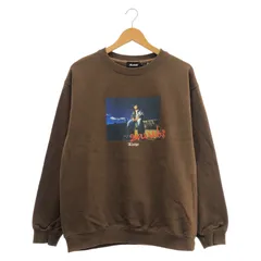 【中古】XLARGE × NAS クルーネックスウェット L 101241012018 ブラウン エクストララージ ナス[10]