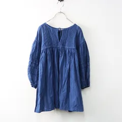 サマンサモスモス Samansa Mos2 SM2 コットン スキッパーレースブラウス F ブルー/チュニック カットソー シャツ【2400014504101】のサムネイル