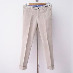 美品INCOTEXインコテックスアイボリベージュコットン Lポケトラ