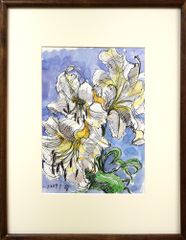 山百合 アクリル画　サイズは45.5✕53cm 山百合 アクリル画 サイズは45.5✕53cm - メルカリ
