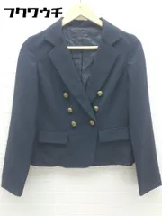 ◇ IMAGE イマージュ ダブル テーラード ジャケット サイズ7 ネイビー レディース  【1002800447794】のサムネイル