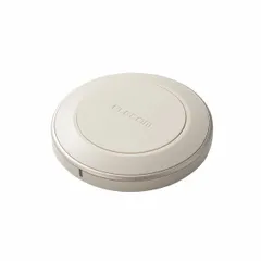 【新品・7営業日以内発送】エレコム ELECOM W-QA26GD ワイヤレス充電器 Qi1．3 認証品 12W／10W／7．5W／5W 卓上 急速充電 置くだけ充電 ゴールド WQA26GD【沖縄離島販売不可】のサムネイル