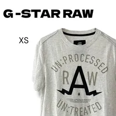 G-STAR RAW ジースターロゥ Tシャツ tee ロゴ入り レディース メンズ 白系 ホワイト×グレー 428OC