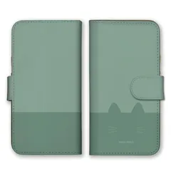 iPhone14Pro ケース 手帳型 アイフォン14 プロ スマホケース 携帯ケース 猫 ねこ ネコ デザイン 韓国 シンプル おしゃれ かわいい ツートンカラー 大人女子 カラー07