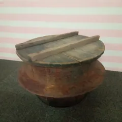 【超特大】横幅60cm 当時物 羽釜 鉄 蓋付き 明治 大正 昭和 レトロ 超特大】横幅60cm 当時物 羽釜 鉄 蓋付き 明治 大正 昭和 レトロ