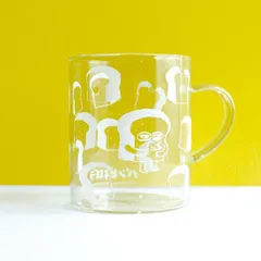 パンどろぼう 耐熱ガラスマグ (ホワイト) コップ キッチン 330ml