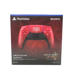 【中古美品】 未使用 未開封 PlayStation 5 PS5 プレイステーション5 プレステ5 DualSense デュアル センス ワイヤレスコントローラー モンスターハンターワイルズ リミテッドエディション 【024-250911-mh-05-fuz】