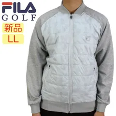 【新品・未使用】フィラゴルフ LLサイズ メンズ ブルゾン ストレッチ 異素材mixi ブルゾン 大きいサイズ UV素材 カモ柄 781204 アウター ゴルフウェア  FILA GOLF