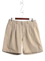 【お得なクーポン配布中!】 90s ポロゴルフ ラルフローレン コットン チノ ショートパンツ メンズ 34 / オールド ショーツ ツータック 短パン チノパン ゆったり 無地