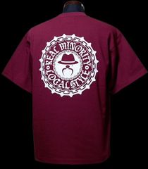 RealMinority リアルマイノリティー Tシャツ (LocalStyle) 7.1oz rugged T-shirt カラー：バーガンディー 5,500円(内税)
