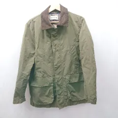 ◇ ⊇ GLOBAL WORK グローバルワーク 裏地チェック柄 長袖 ジャケット サイズM カーキ系 メンズ E  【1503060045718】