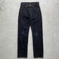 90年代 英国製 Levi's ユーロリーバイス 501 ブラックデニムパンツ メンズW28 レディース 