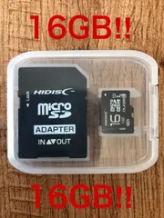 microSDカード 16GB (SDカードとしても使用可能!)