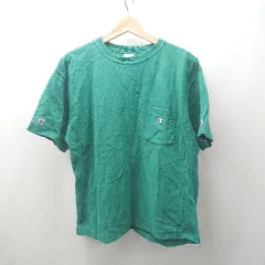◇ ⊂ Champion チャンピオン 半袖 丸首カットソーTシャツ サイズS グリーン系 メンズ E  【1507030014018】