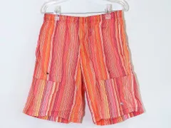 【217848】ETRO エトロ  スイムショーツ　ストライプ柄 メンズ  M オレンジ