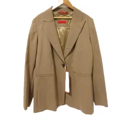 未使用 22AW MAX&Co. マックス&コー シングル テーラードジャケット 70440922 大きいサイズ48 ブラウン レディース 古着 中古 USEDのサムネイル
