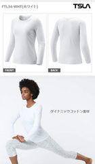 テスラ　レディース　スポーツシャツ　FTL34　WHT　L