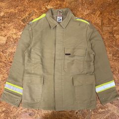 rofa ファイヤーマンジャケット サイズ46 ベージュ リフレクター ユーロ ワークジャケット アウター ヴィンテージ ビンテージ VINTAGE ユーズド USED 古着