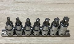 トルクスソケットレンチ☆T30.T40.T45.T50.T55.T60.T70☆ホルダー付☆12.7　1/2