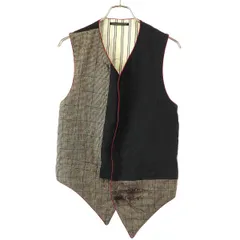 希少ヨウジヤマモト 22AWレザーベスト HE-V10-812-1-03