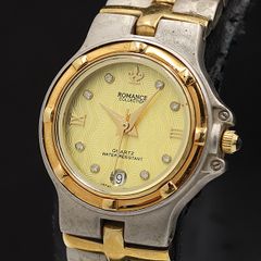 稼働 レイモンドウィル Tango ラウンド 腕時計 コンビ レディース