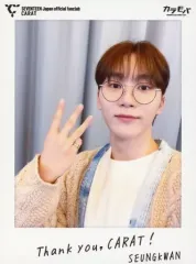 【中古】生写真(男性) SEVENTEEN/SEUNGKWAN(スングァン)/「SEVENTEEN Japan official fanclub ”CARAT”」×「SEVENTEEN Japan CARAT mobile “カラモバ”」Ｗ会員プレゼント ポラ