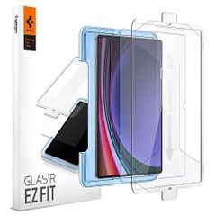 送料コミコミ！！ Spigen EZ Fit ガラスフィルム Galaxy Tab S9 Ultra 用 貼り付けキット付き ギャラクシー Tab S9 Ultra 対応 保護 フィルム 1枚入