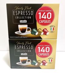 コストコ カフィタリー ネスプレッソ互換 コーヒーカプセル アソート 140カプセル入り × 2箱