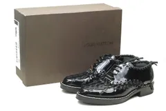 LOUIS VUITTON 16SS 編み上げエナメルレースアップシューズ 34