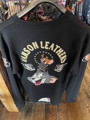 VANSON トムとジェリー コラボ ロンT TJV-2402 バンソン TOM AND JERRY 刺繍 ワッペン