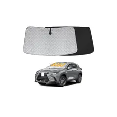フロントサンシェード レクサス との互換性あり NX 20系 2代目 NX250 NX350 NX350h NX450h フロントガラスサンシェード 遮光性良好 車種専用 UVカット 日焼け防止 断熱 カスタマイズパーツ インテリア 内装パーツ 取り付け簡 1