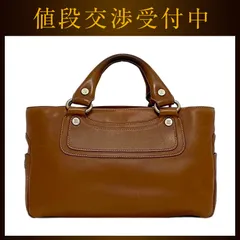 セリーヌ ハンドバッグ ブギーバッグ f-21765 ブラウン 美品 レザー