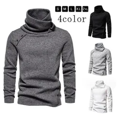 メンズ セーター カジュアル タートルネック タートルネックニット ハイネックセーター 暖かい おしゃれ 無地 黒 ニットプルオーバー トップス タートルネックセーター ニットセーター メンズニット 9VSg772