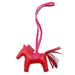 【天白】エルメス ロデオ PM レッド Y刻印 2020年頃製造 バッグチャーム アニョーミロ 小物 その他 箱 レディース