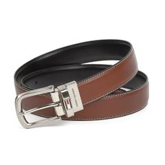 メンズベルト トミーヒルフィガーTOMMY HILFIGER  32mm リバーシブルベルト ブラウン ビジネス カジュアル USA直輸入モデル 11TL08X014 送料込み