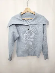 ◇ ⊇ Lily Brown リリーブラウン 長袖 ニット セーター サイズONE サックス レディース E  【1506250012705】