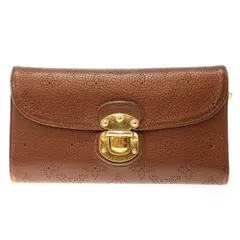 LOUIS VUITTON ルイヴィトン M58138 モノグラムマヒナ ポルトフォイユ アメリア 二つ折りロングウォレット シリアルNo TH2029 ブラウン