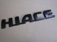 ● HIACE ハイエース MAD BLACK マッド ブラック仕様 軽量ABS製 エンブレム！
