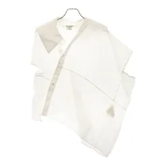 JUNYA WATANABE COMME des GARCONS (ジュンヤワタナベ コムデギャルソン) 14SS アシンメトリー ノースリーブ ブラウス シャツ ホワイト レディース JM-B008のサムネイル