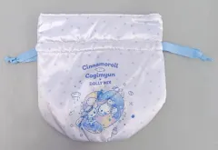 【中古】バッグ シナモロール＆こぎみゅん(パープル) 巾着 「サンリオキャラクターズ×DOLLY MIX」